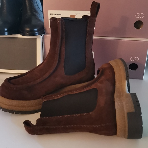 Calia Samie Moc Toe Boot Women's  Suede Ankle Boots Size: 6 - Picture 7 of 9